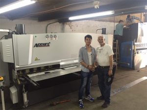 Cyprus Client Visit Press Brake Machine And Shearing Machine in Our Factory