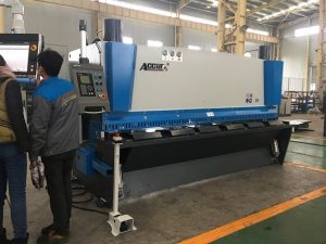 Hydraulic guillotine machine MS8-8×3200 with sheet support system