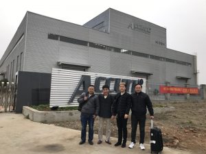 Russia Customers Visit Double Linkage Bending Machine in Our Factory