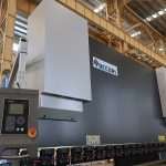 CNC NC automatic electric hydraulic horizontal busbar steel sheet metal cutting and bending press brake machine price for sale